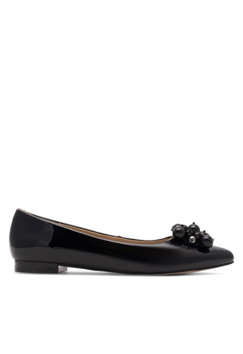 Balerini - Piele naturala/Piele lacuita - Negru - Negru