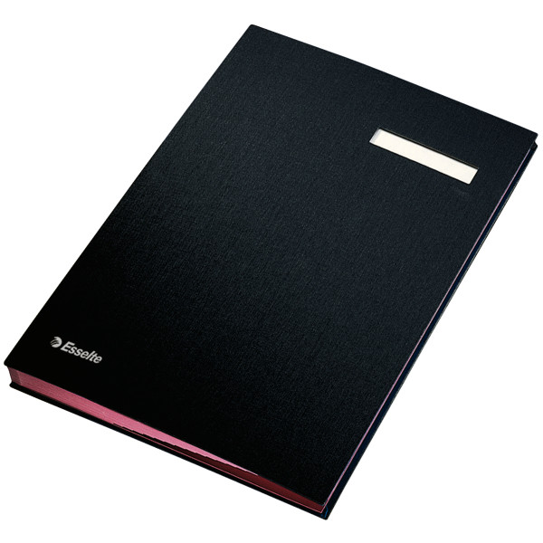 Oferte la Mapa pentru semnaturi 20 file, ESSELTE - negru