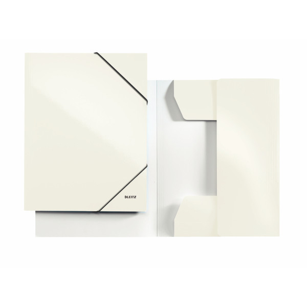 Oferte la Mapa carton cu elastic LEITZ Wow - alb metalizat