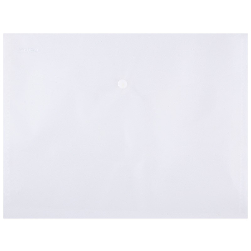 Oferte la Mapa PP protectie documente A4 landscape, inchidere cu capsa, 12/set, DONAU - transparent