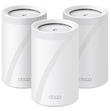 Sistem Wireless Mesh Deco BE65 BE9300 x3 buc. 	Wi-Fi 7   Tri-Band    4x LAN   574 + 2880 + 5760 Mbps  Alb