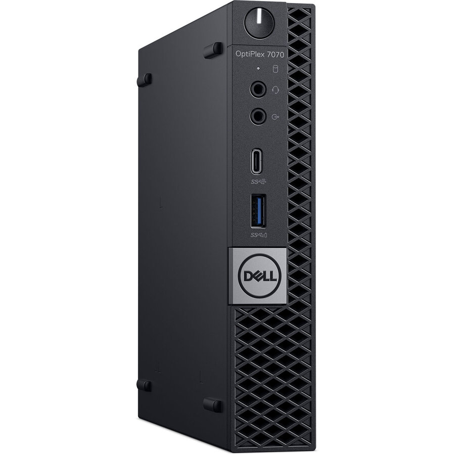 Mini PC Refurbished OptiPlex 7070 Intel Core i5-9500T 8GB DDR4 256GB SSD Windows 11 Pro Black