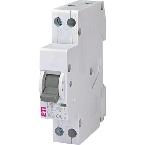 Oferte la Siguranta automata ETI 002191101, ETIMAT 1N, 1p+N, curba B, 6A, 6kA