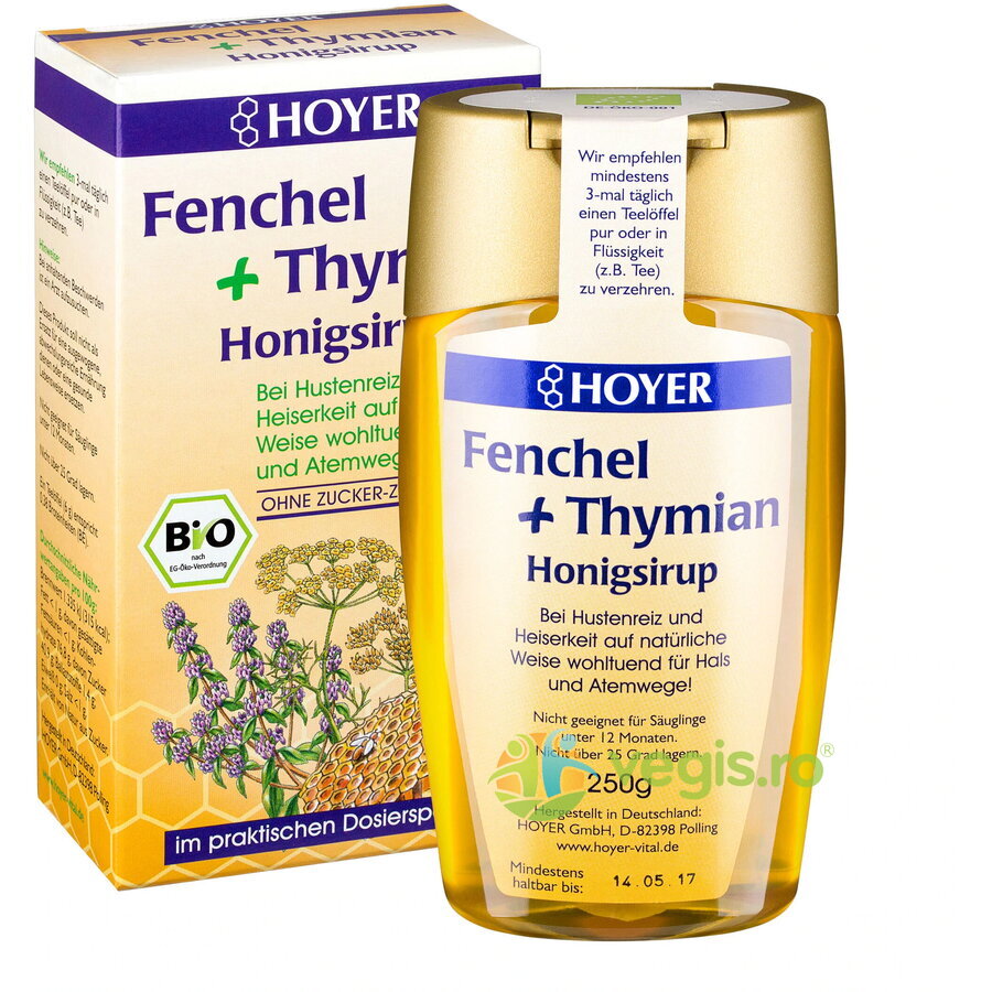 Oferte la Sirop de Miere cu Fenicul si Cimbru Ecologic/Bio 250g