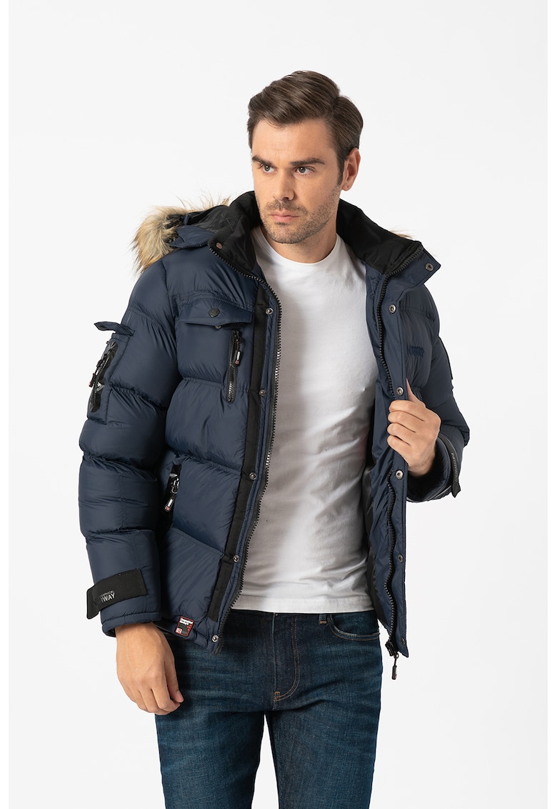 Oferte la Geaca cu gluga detasabila Bonap - Bleumarin