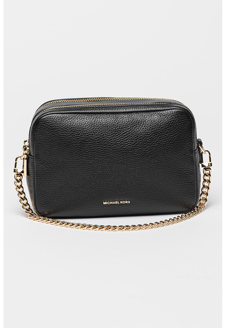 Geanta crossbody de piele Bryant - Negru