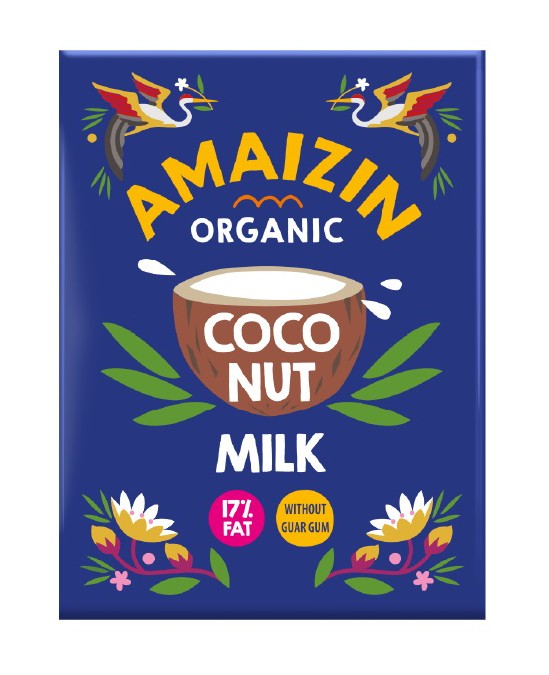 Oferte la Lapte bio de cocos 17% grasime, 200ml Amaizin