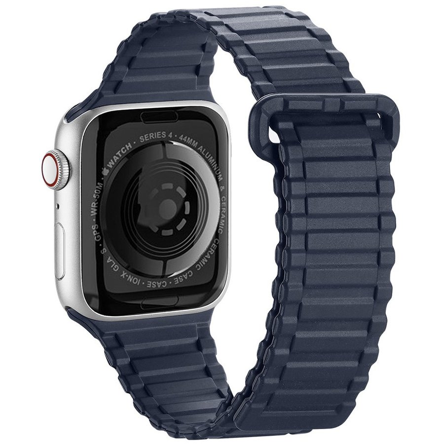 Oferte la Curea Smartwatch compatibila cu Apple Watch 4/5/6/7/8/SE 38/40/41mm Bleumarin