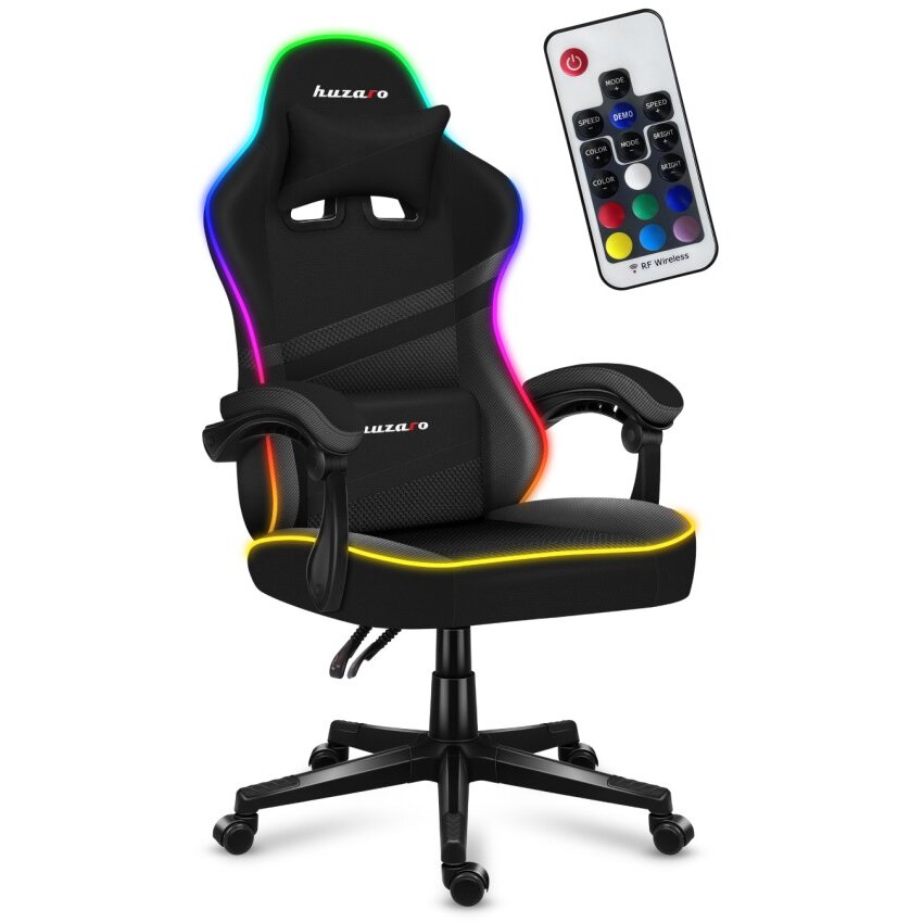 Oferte la Scaun Force 4.4 Iluminare LED RGB Negru