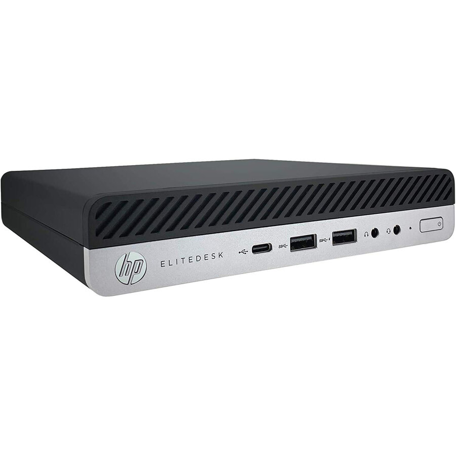 Mini PC Refurbished EliteDesk 800 G5 Intel Core i5-9500 8GB 256GB SSD Windows 11 Pro Black