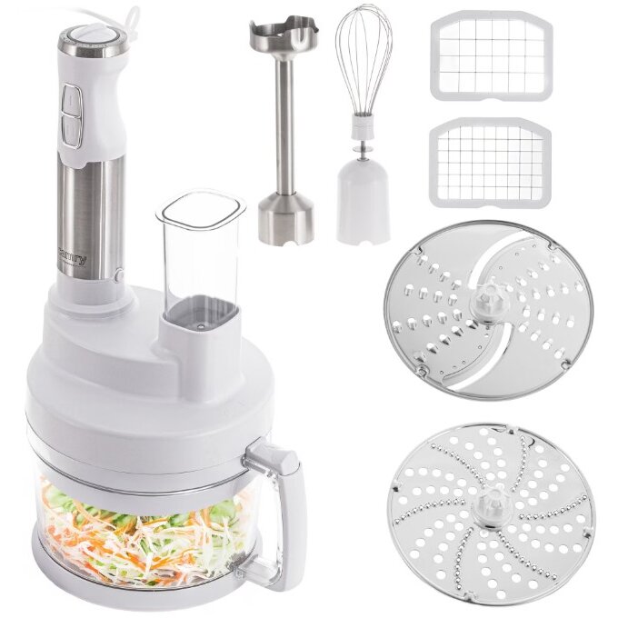 Oferte la Blender de Mana CR 4623 Multifunctional Bol 2L Accesorii Functie Turbo Putere 1600W Alb