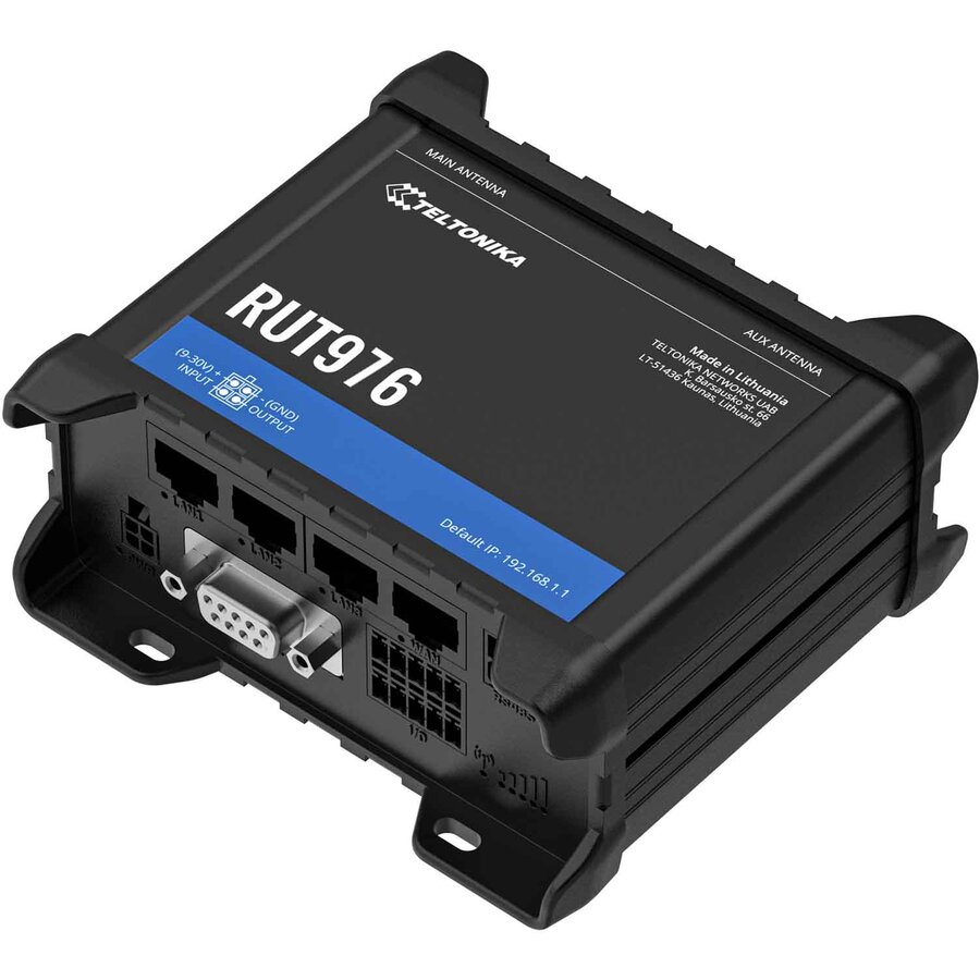 Oferte la Router Industrial RUT976 Redcap 5G Dual SIM 4x RJ 45 RS232 RS485 Negru