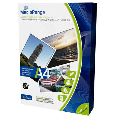 Oferte la Hartie foto MediaRange DinA4 inkjet paper matte-coated 130g, 100 sheets