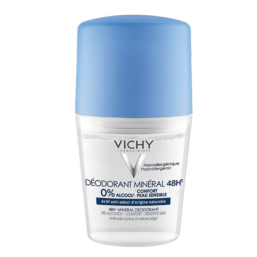 Oferte la Vichy Deodorant roll-on mineral fără săruri de aluminiu 48h, 50 ml (Concentratie: Roll-On, Gramaj: 50 ml)