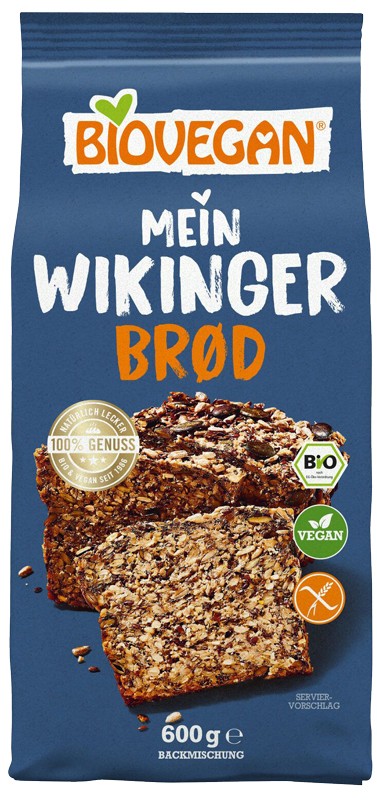 Oferte la Premix bio pentru paine fara gluten "Painea vikingilor", 600g Biovegan