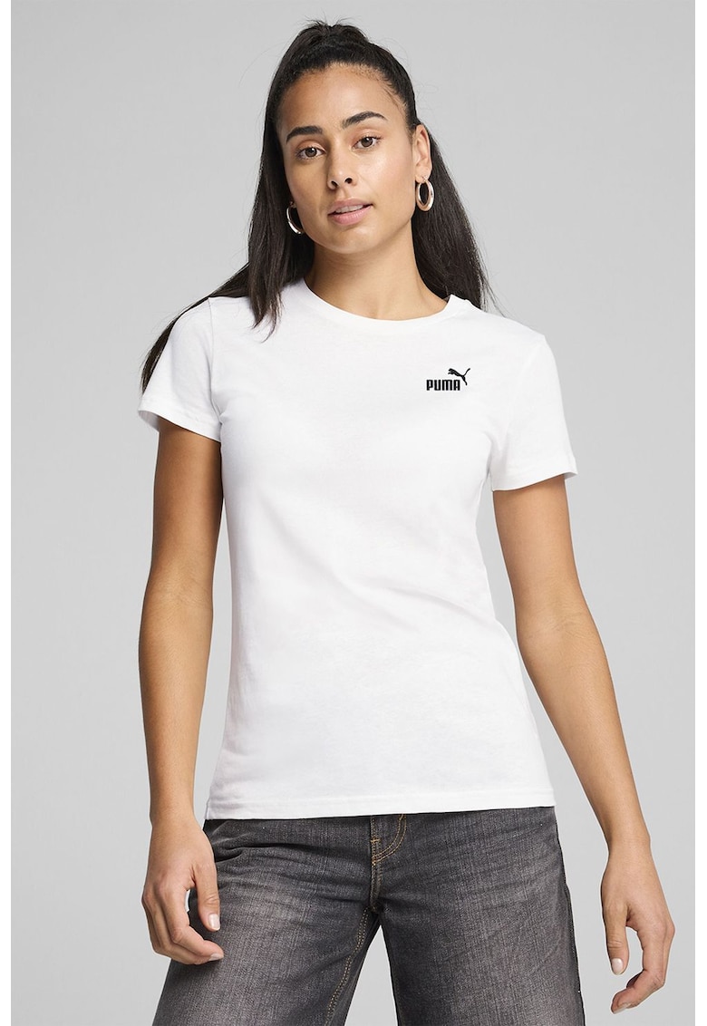 Tricou cu logo - Alb optic