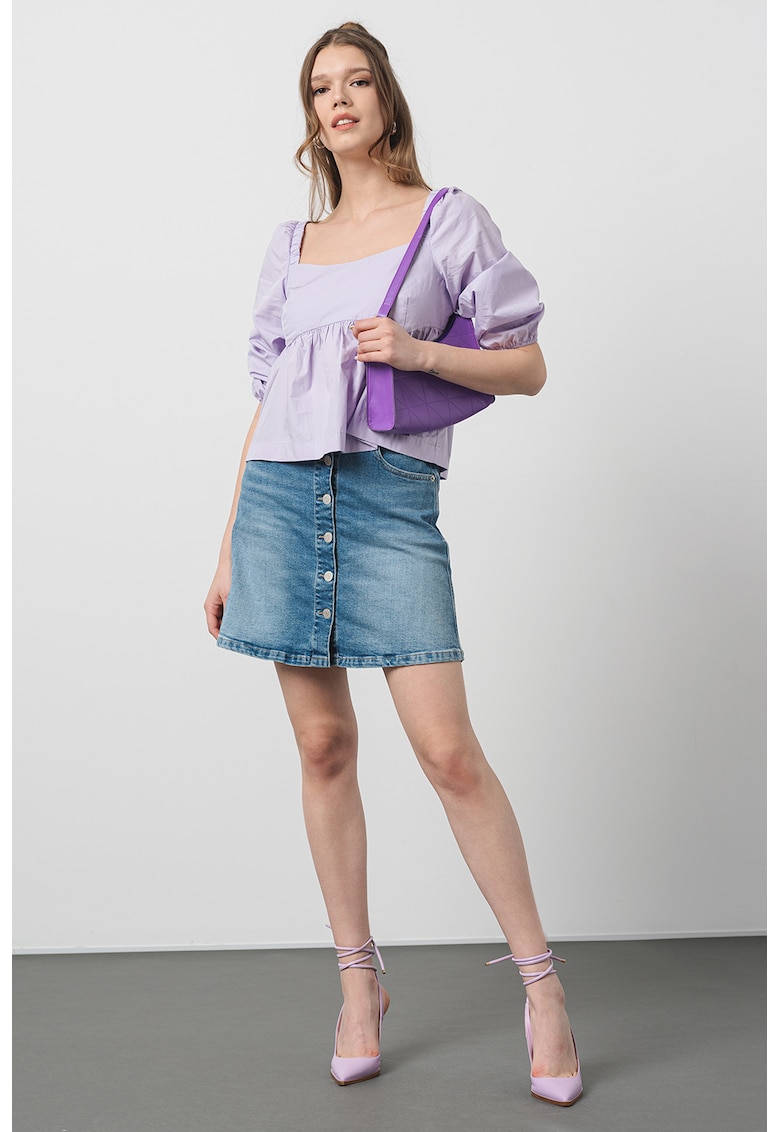 Oferte la Bluza cu maneci bufante - Lila