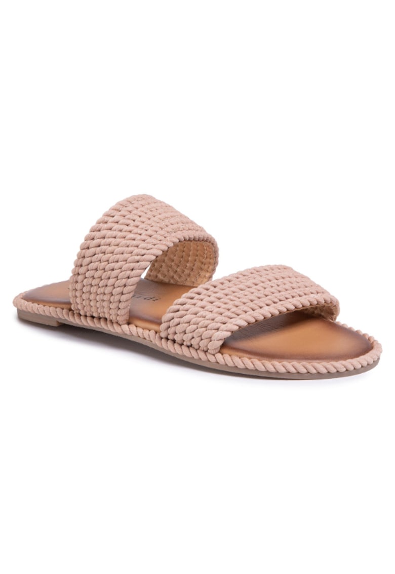 Oferte la Papuci flip-flop dama -  Textil - Bej - Bej