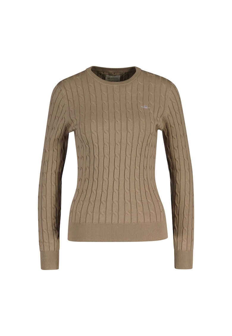 Pulover slim fit cu model torsade