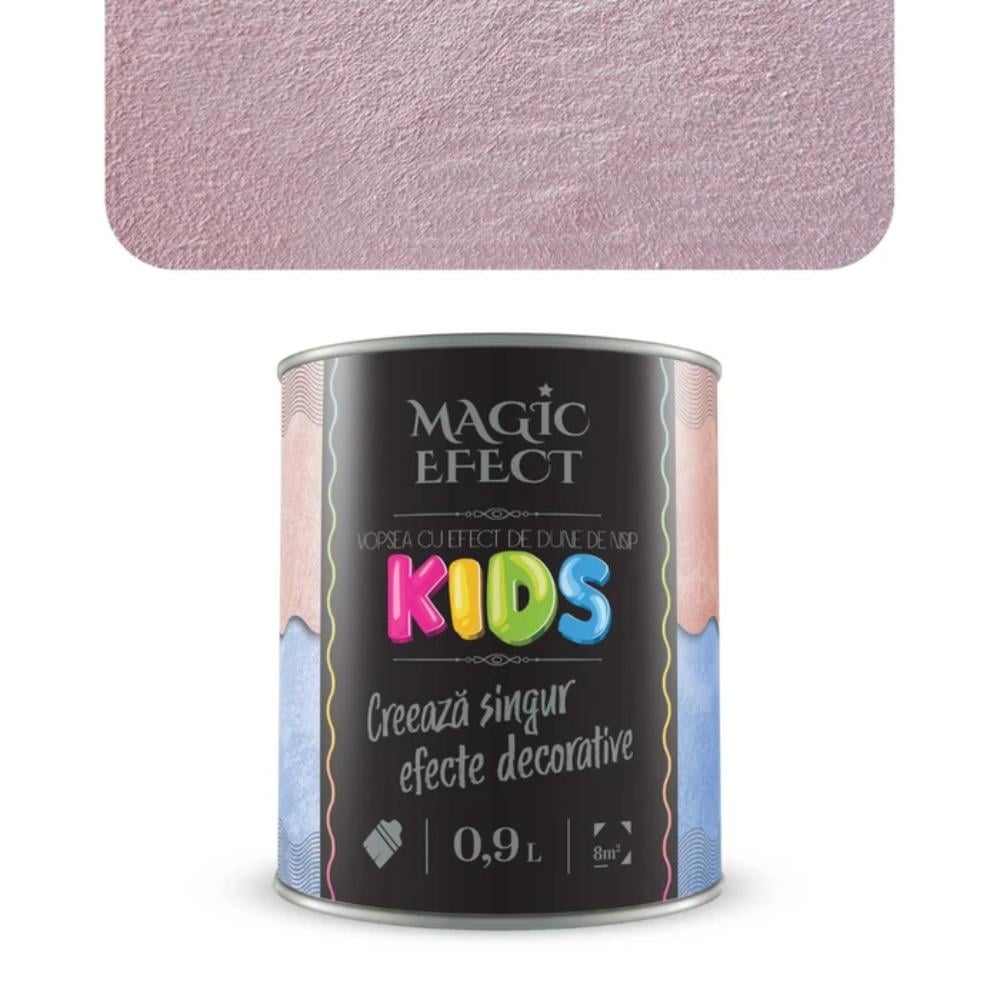 Pachet vopsea decorativa Magic Efect Kids, roz, 1 + 1 + pensula