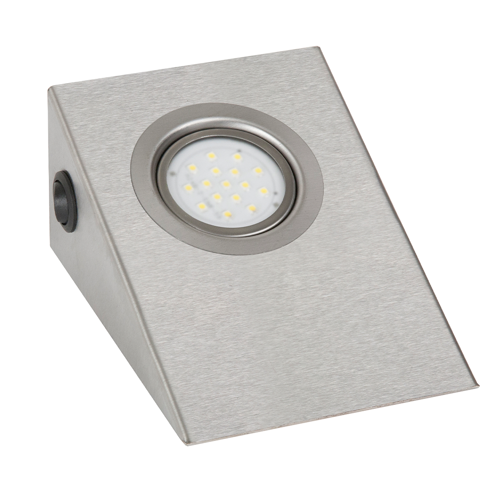 Oferte la Lampa LED Lotis cu forma prisma triunghiulara, alb, finisaj inox