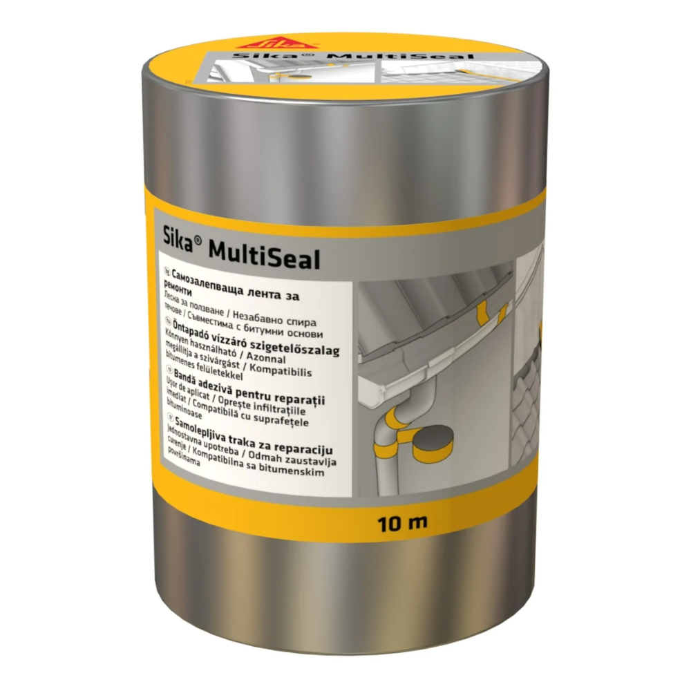 Oferte la Banda bituminoasa autoadeziva pentru etansare/hidroizolatii Sika MultiSeal, aluminiu, 10 m x 300 mm