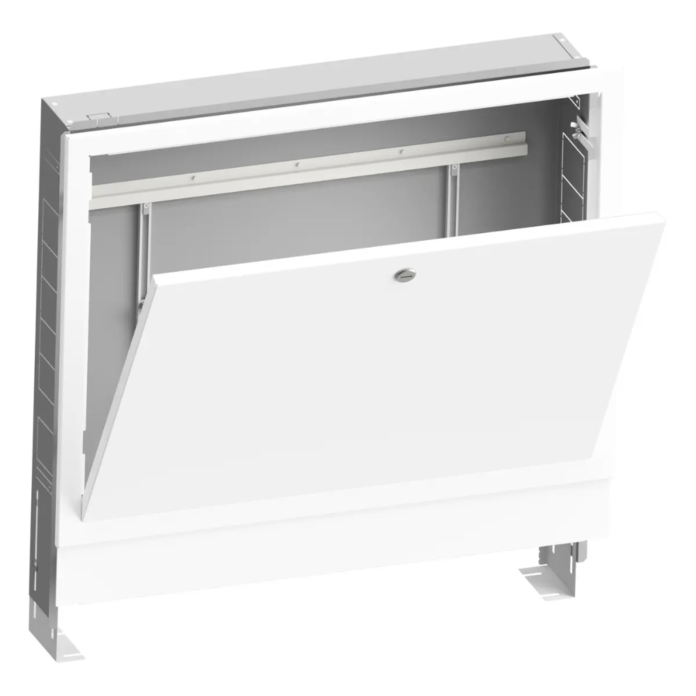 Caseta D/C Purmo, montaj ingropat, alb RAL 9010, 430 mm