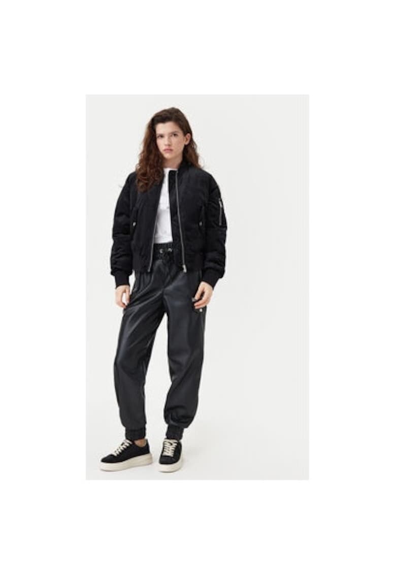 Geaca dama - 304582868 - Poliester reciclat - Negru - Negru