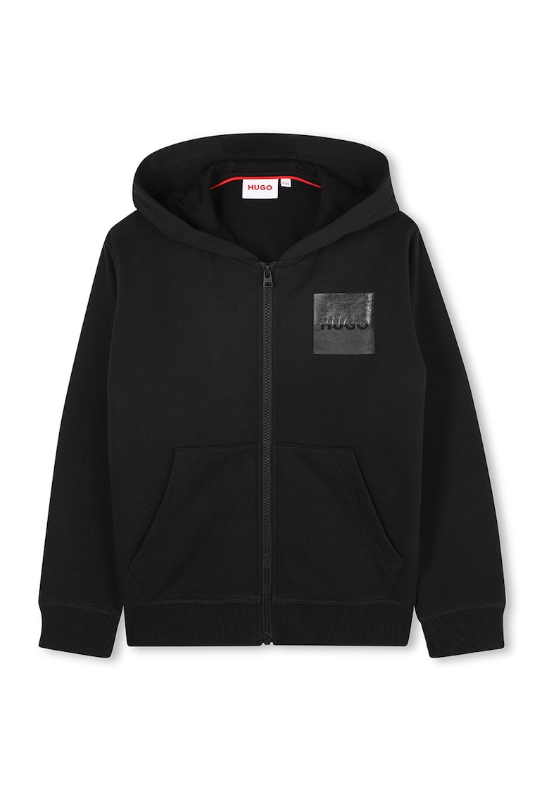 Oferte la Hanorac cu fermoar si logo - Negru