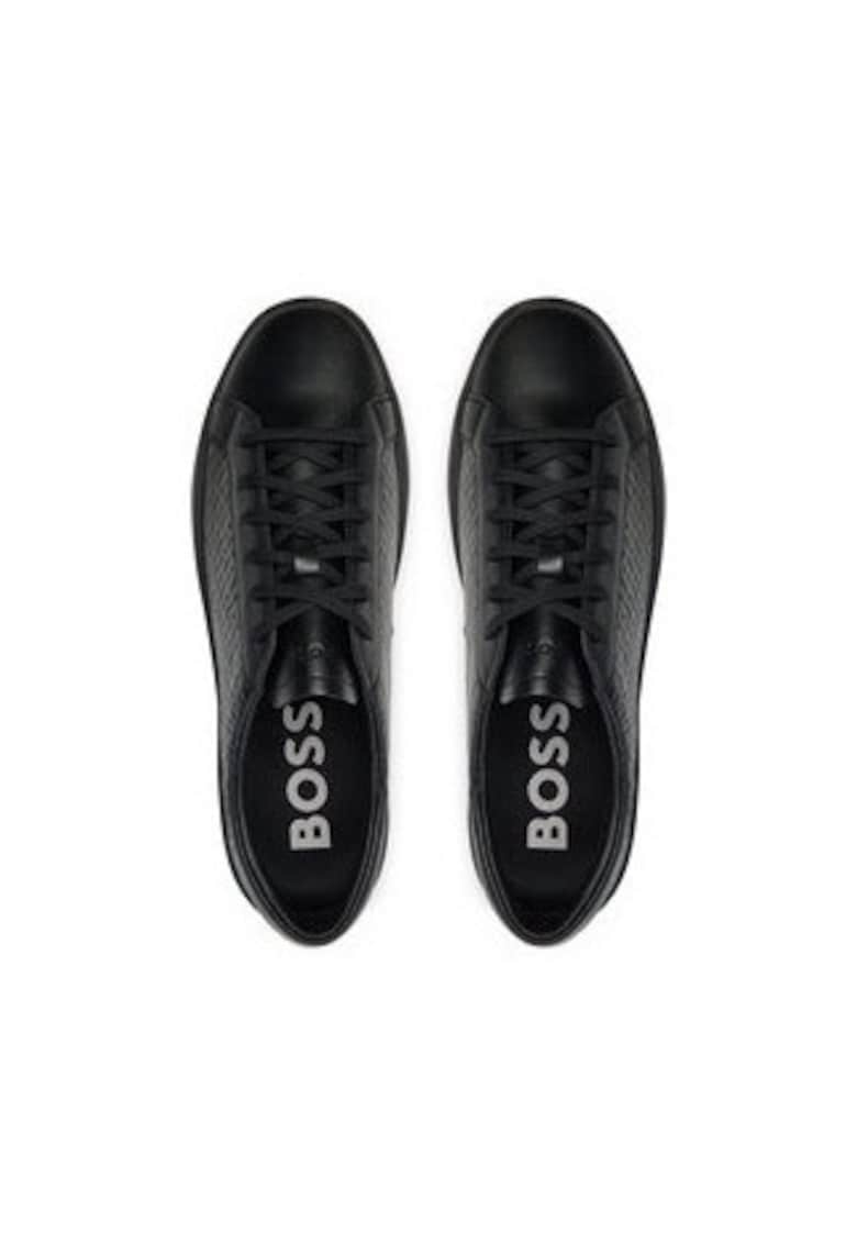 Pantofi sport barbati  304275777 - Piele naturala - Negru - Negru