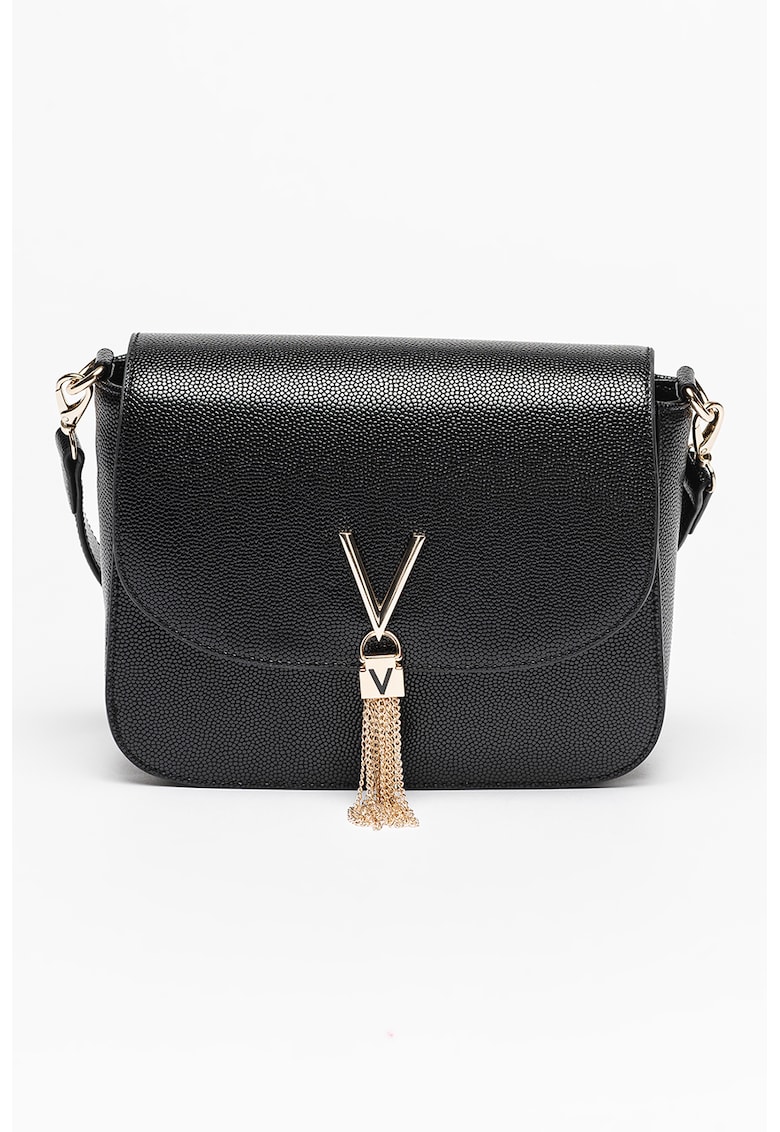 Geanta crossbody de piele ecologica Divina - Auriu/Negru