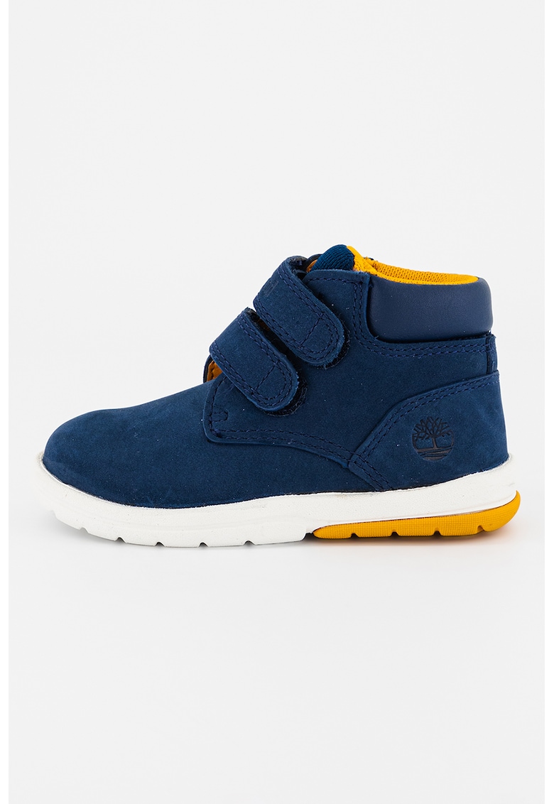 Oferte la Ghete de piele nabuc cu velcro - Bleumarin