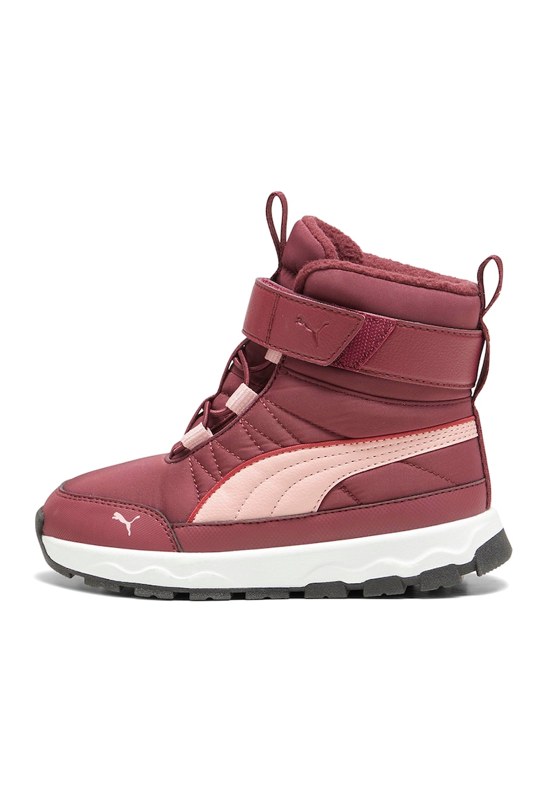 Ghete de iarna cu velcro Evolve AC+ - Caramiziu/Roz pal