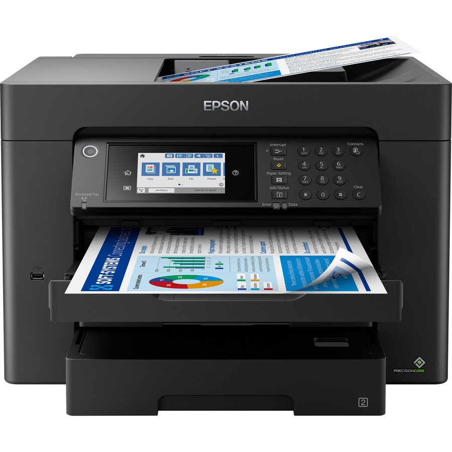 Oferte la Imprimanta inkjet WorkForce WF-7840DTWF, multifunction printer (USB, LAN, WLAN, scan, copy, fax)