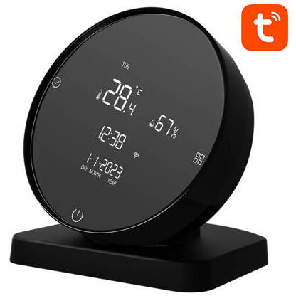 Oferte la Senzor De Temperatura Si Umiditate WHS20S Tuya IR Negru