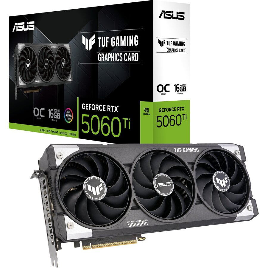 Placa Video GeForce RTX 5060 Ti TUF GAMING OC 16GB