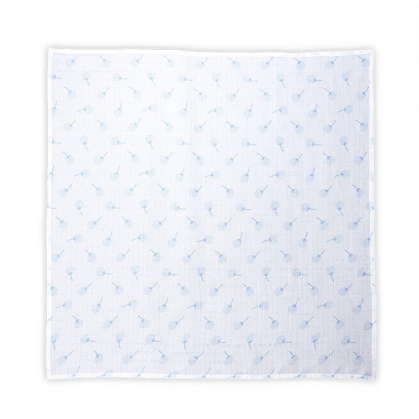 Oferte la Scutec Pled Muselina 80x80 Cm Aquatic Floral Alb