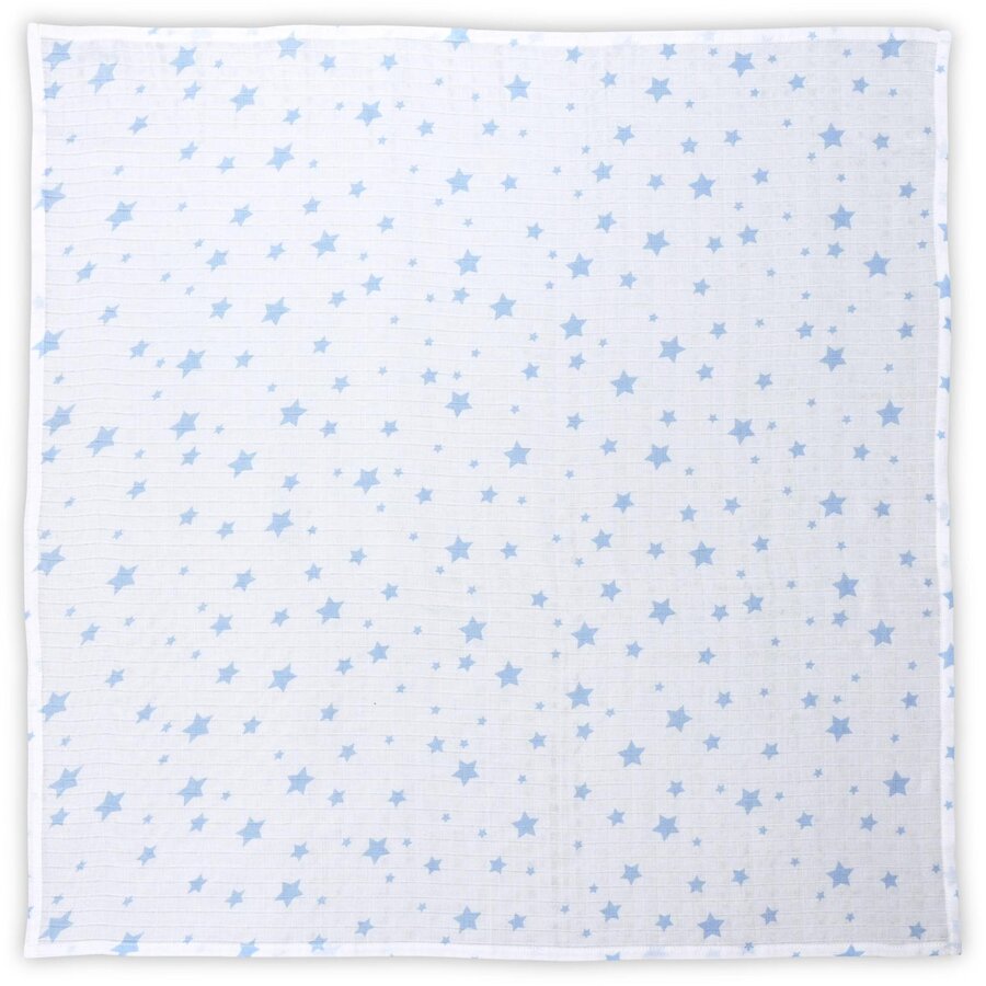 Scutec Pled Muselina 80x80 Cm Aquatic Stars Albastru