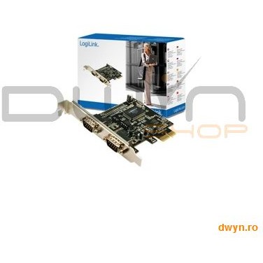 Oferte la Card PCI-Express adaptor la 2 x RS232, Logilink 'PC0031'