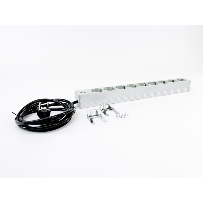 Oferte la Bachmann PDU 19, 1U, 8 prize schuko, fara intrerupator, impamantare, cablu alimentare 2m , profil PV