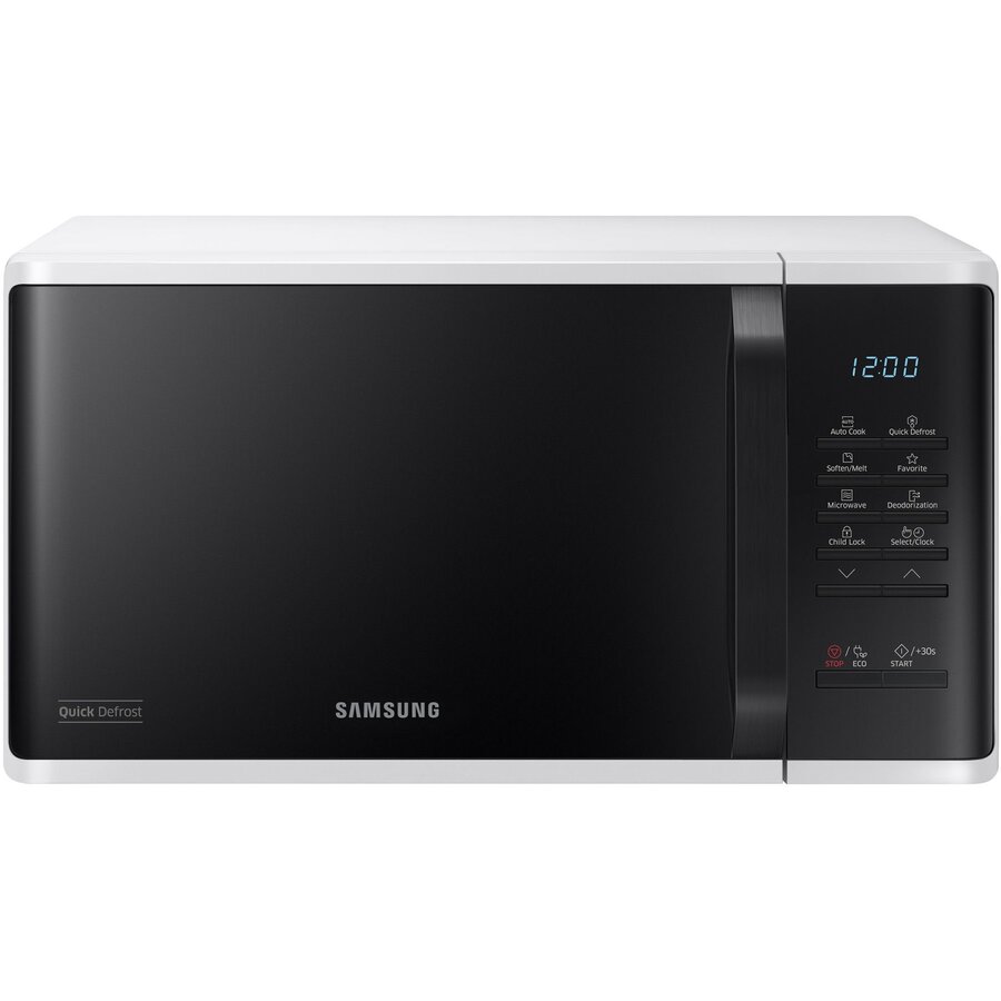 Oferte la Cuptor cu microunde Samsung MS23K3513AW/OL, 23 l, 800 W, Auto cook, Quick Defrost, Control touch, Interior ceramic, Child lock, Alb