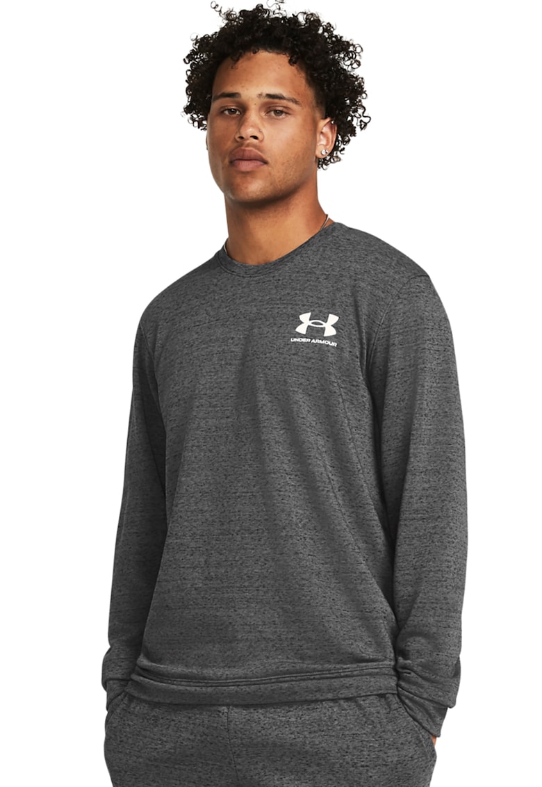 Oferte la Bluza de trening cu logo - pentru fitness Rival - Gri inchis melange