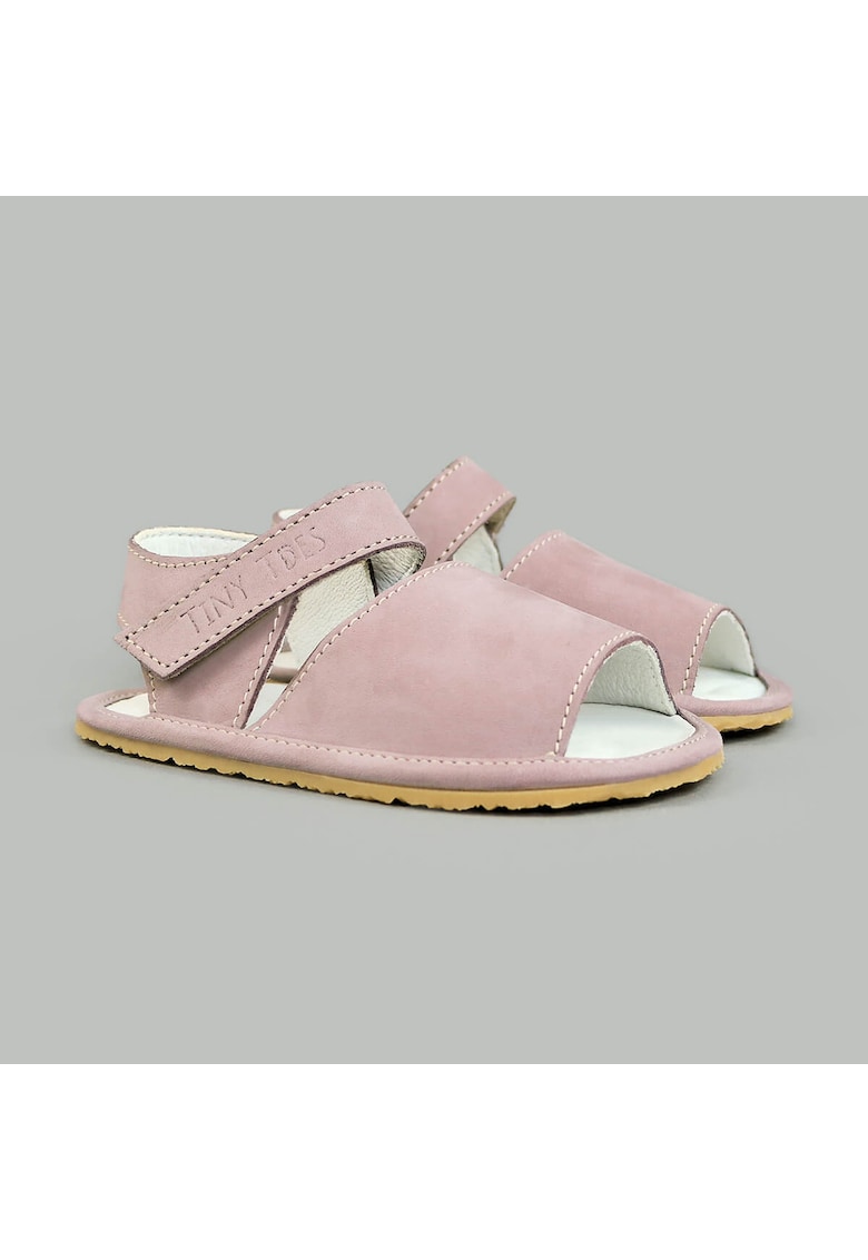Sandale Barefoot din piele naturala - Nadeis - Roz - Roz pal