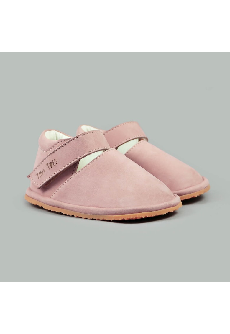 Pantofi Barefoot din piele naturala - Tadeis - Roz - Roz