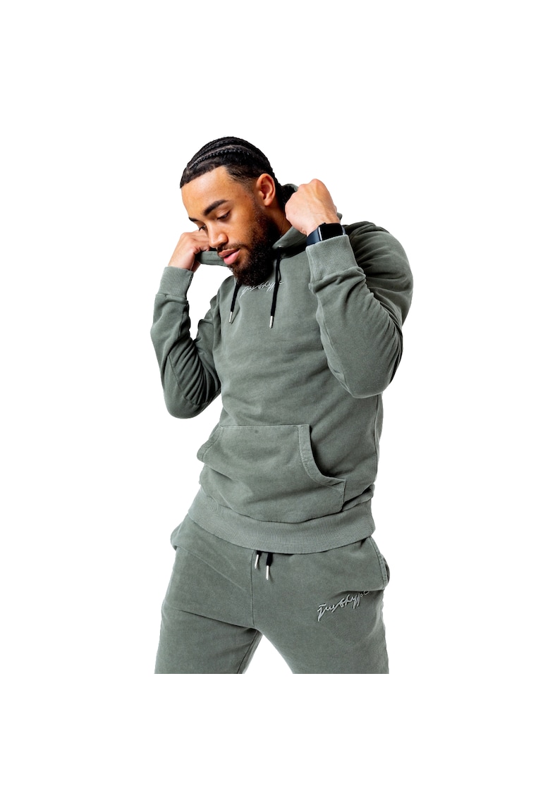 Hanorac - Acid Wash Hoody TWLR-135 - Verde - Verde