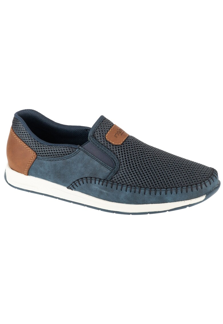 Pantofi casual barbati - Moccasins 11954 - Albastru marin