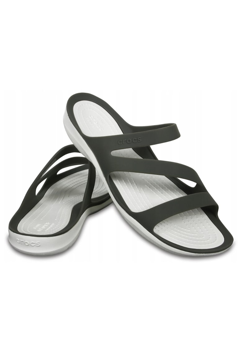 Sandale dama - Material sintetic - Model Swiftwater - Alb/Negru - Alb/Negru