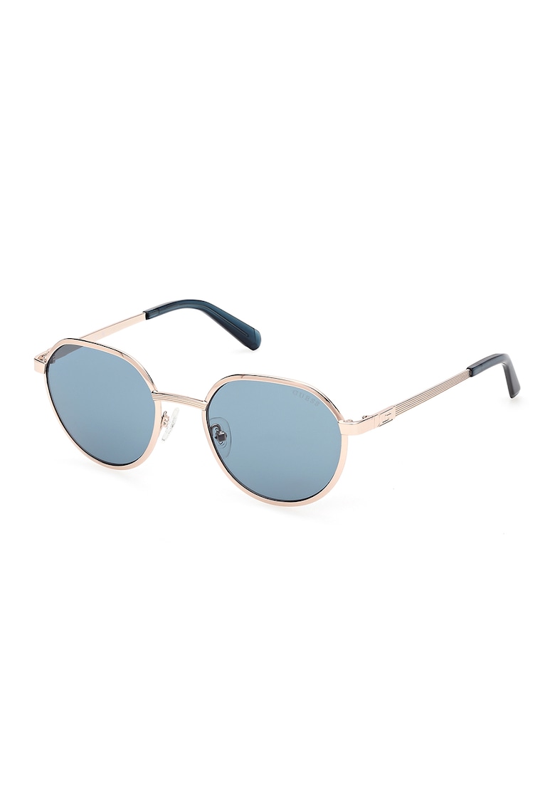 Oferte la Ochelari de soare rotunzi cu lentile uni - Auriu/Negru