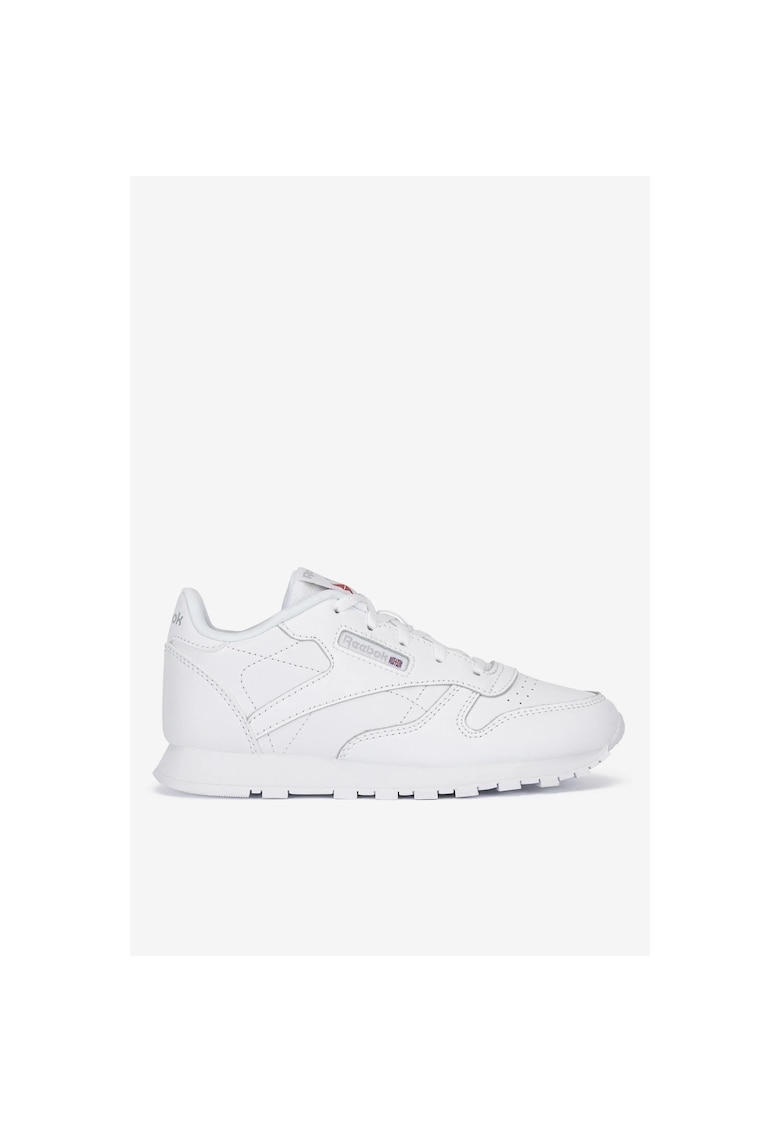 Pantofi sport baieti din piele naturala - alb - Alb