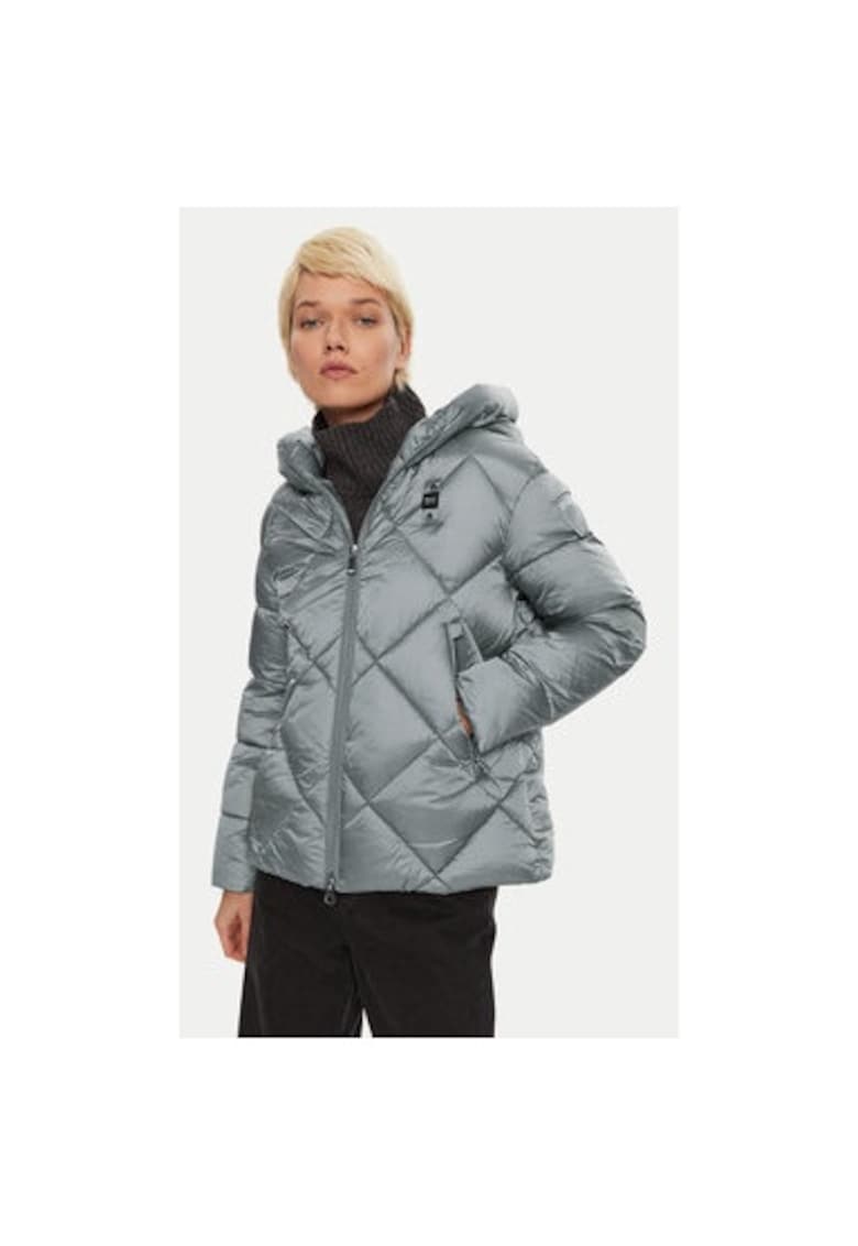 Geaca dama - 304445514 - Poliamida - Gri - Gri